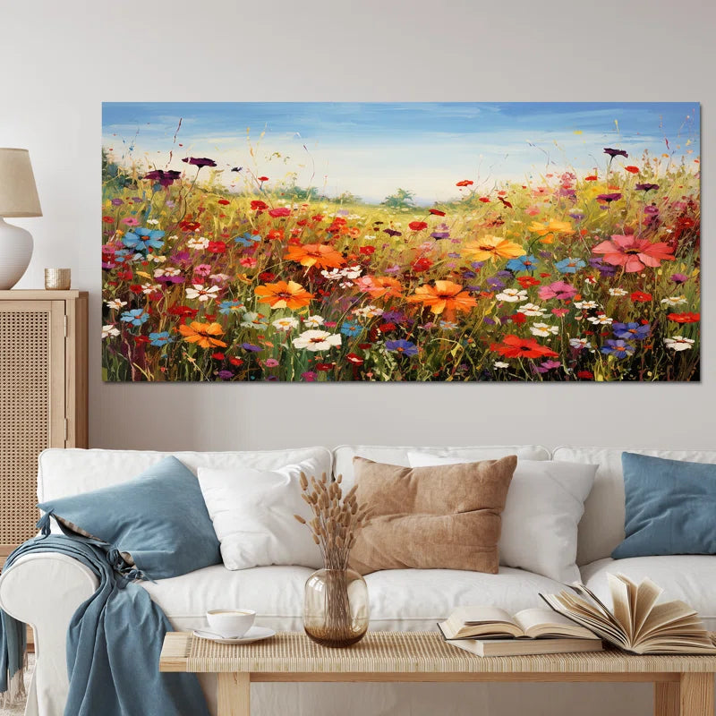 Colorful Wildflowers Meadow Blooms I - Wildflowers Wall Decor