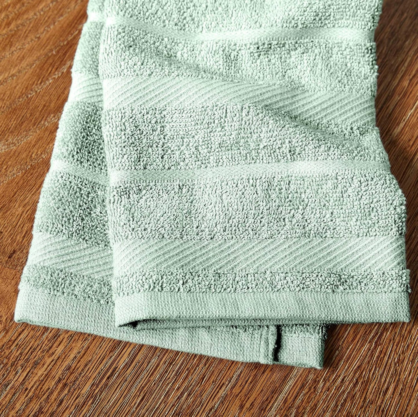 Albany Kitchen Towel 4-Pack Set, Pistachio/White, 16"X26"