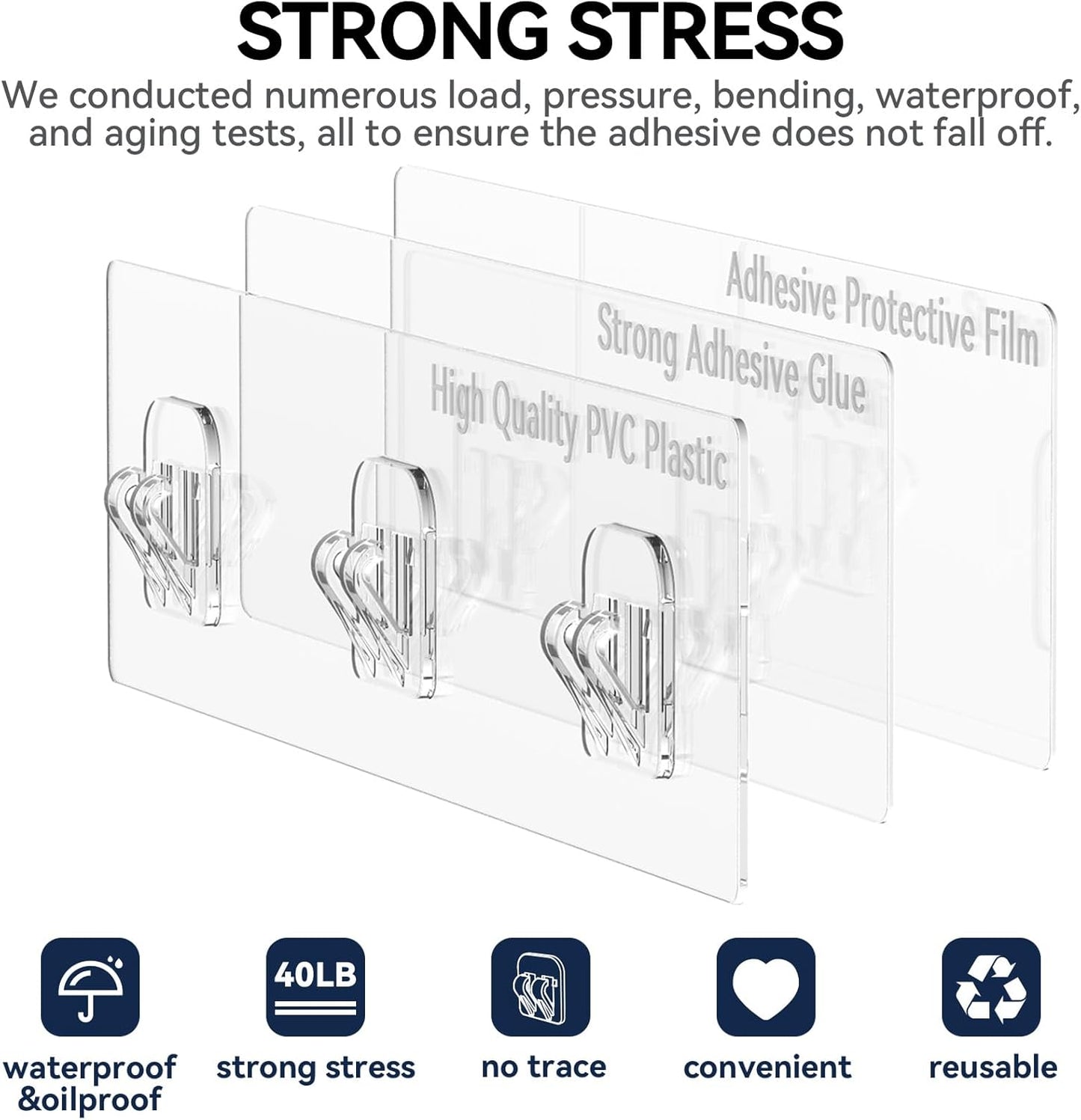 Shower Caddy, 6 Pack Large Capacity Shower Organizer with Soap Holder and 12 Hooks, Rustproof Shower Shelves, No Drilling, White