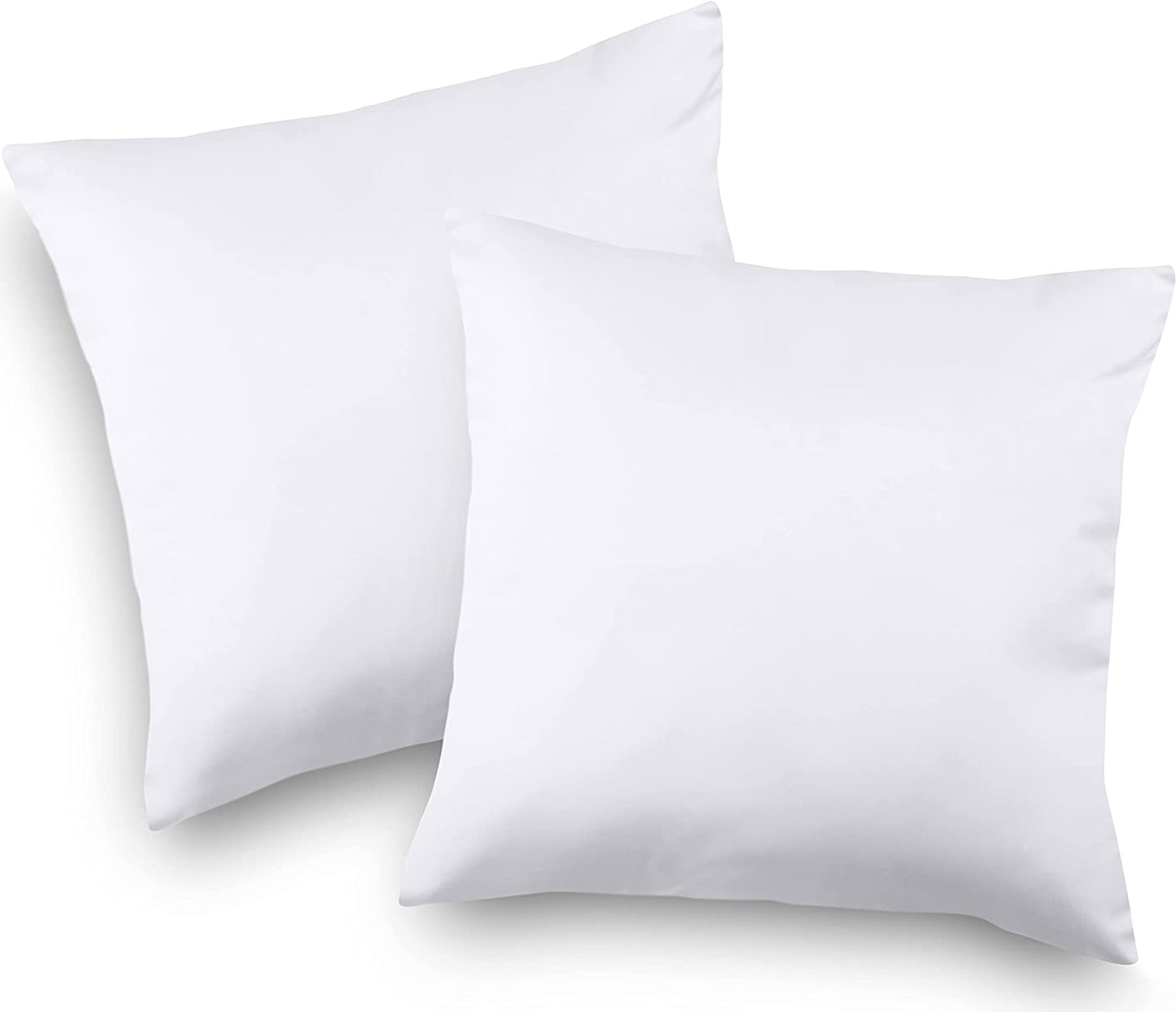 Throw Pillows Insert (Pack of 2, White) - 20 X 20 Inches