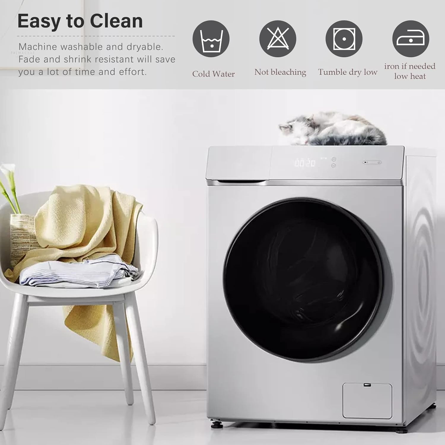 Cotton King Quilt Bedspread Set for King Bed, 3 Pcs, Dark Gray/White/Brown