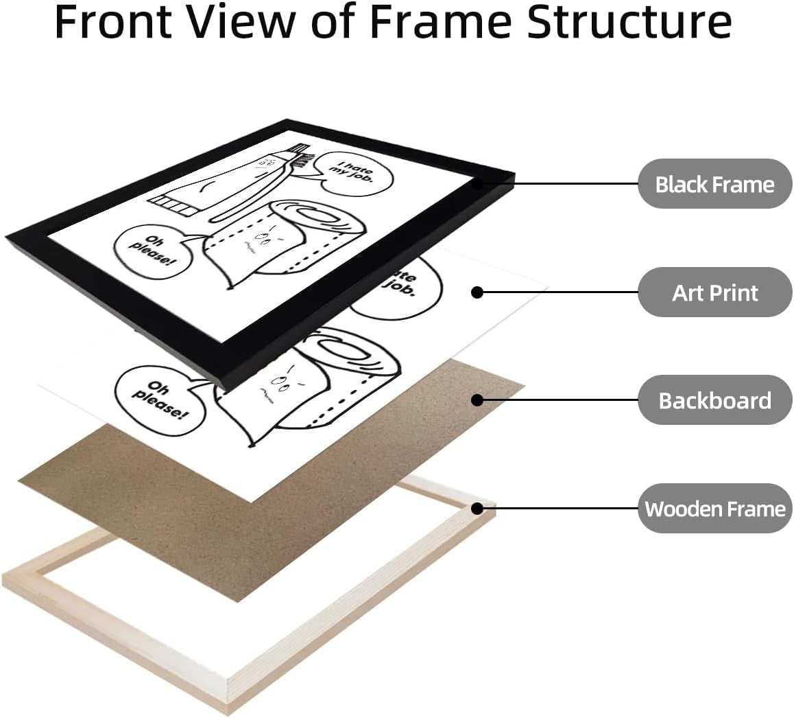 Black and White Bathroom Wall Decor Funny Bathroom Quote Wall Art Framed