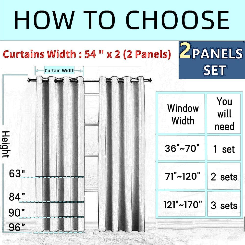 2 Panels Set Foil Print Striped Curtains for Living Room Bedroom (Beige and Gold, 2 X 54Wx84L)