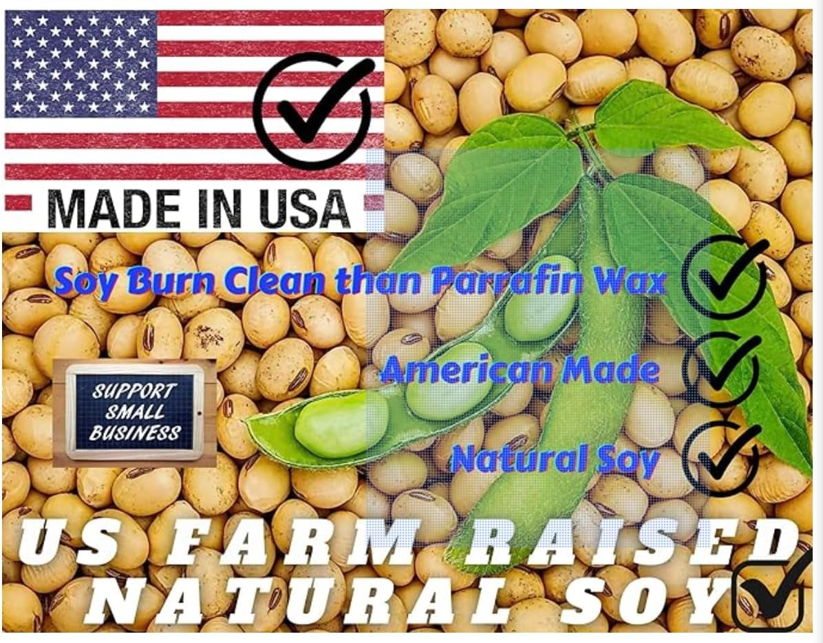 Soy Wax Melts, Bleu Ocean Lagoon Volcano Wax Melts Made with 100% Soy and Essential Fragrance Oils Pack of 3