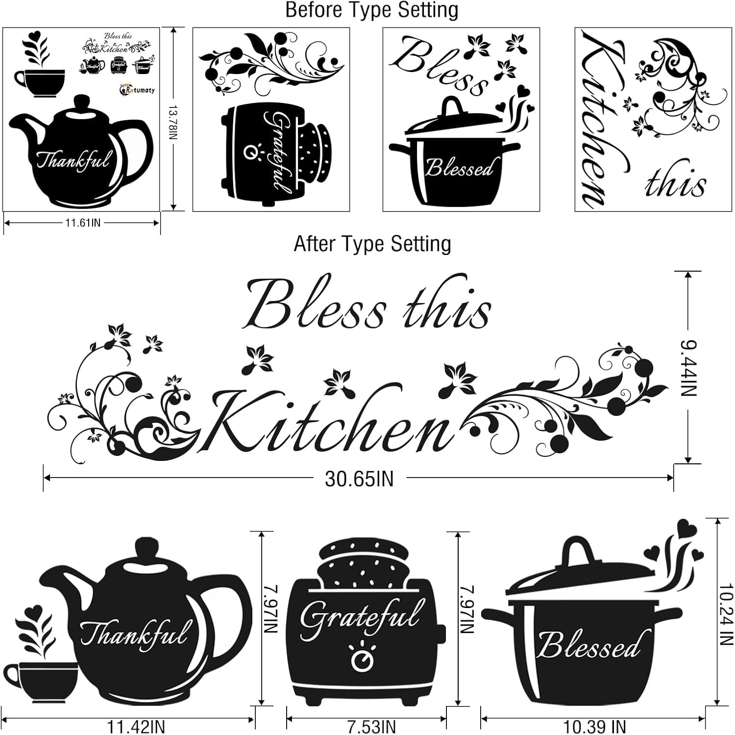 Kitchen Wall Stickers Quotes and Decor