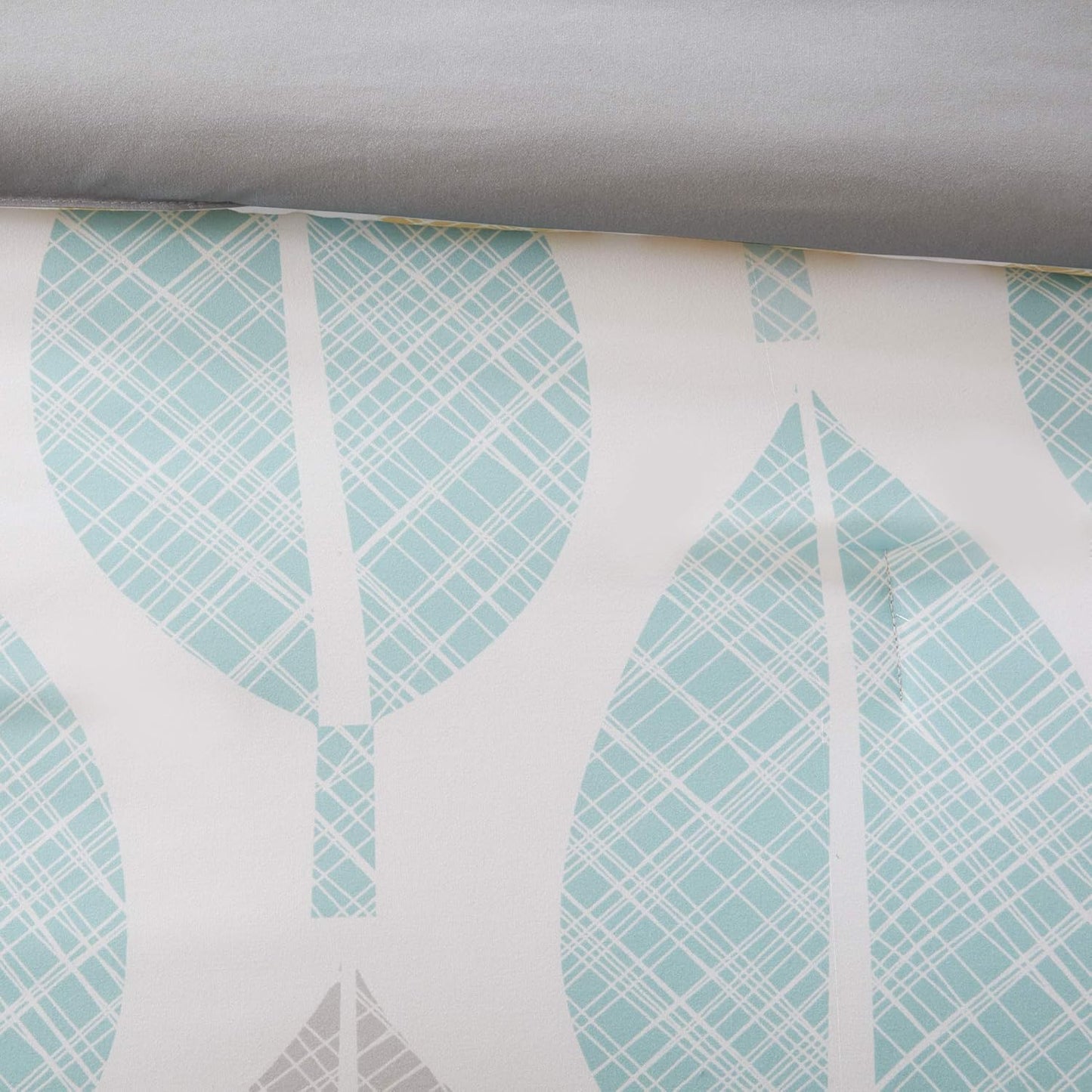 Essentials Bed in a Bag Comforter, Vibrant Color Design All Season down Alternative Cover with Complete Cotton Sheet Set, Full(78"X86"), Central Park, Leaf Yellow/Aqua