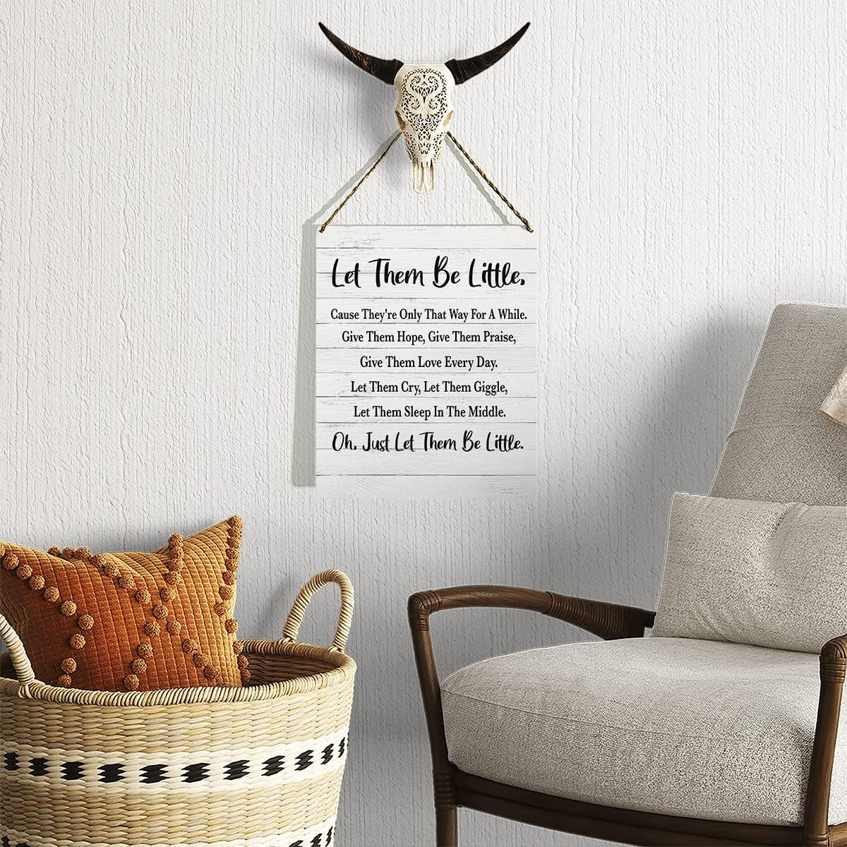 Let Them Be Little, Nursery Quotes Wall Art, Gender Neutral Nursery Art, 8X10 Inch (Gms628)