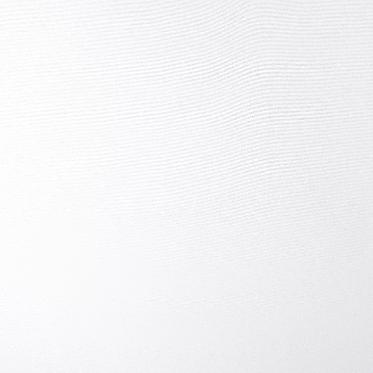 Martine Microfiber Semi-Sheer Rod Pocket Kitchen Curtain Valance and Tiers Set, 54" X 36", White