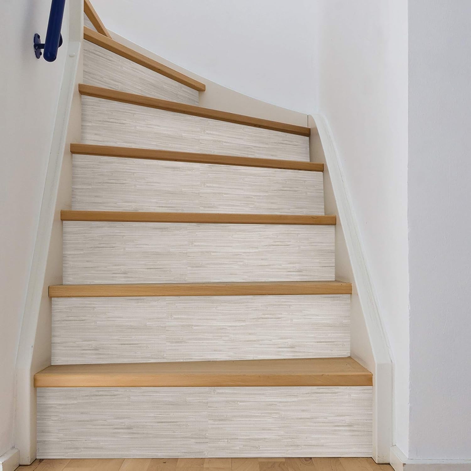 Cream Grass weave Peel & Stick Wallpaper, Neutral