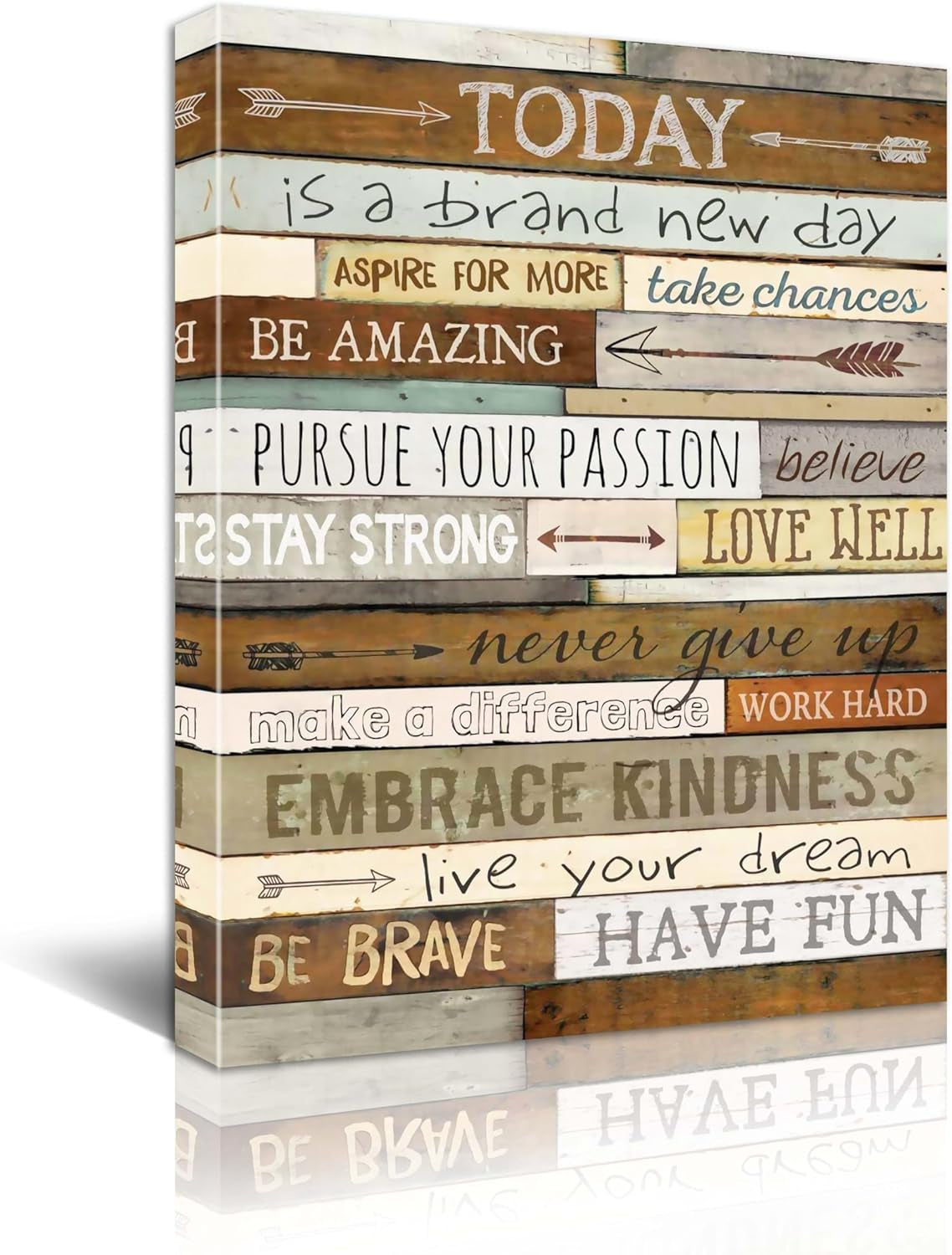 Inspirational Wall Art for Girls Motivational Canvas Prints Framed Wall Art 12 X 16 Inch
