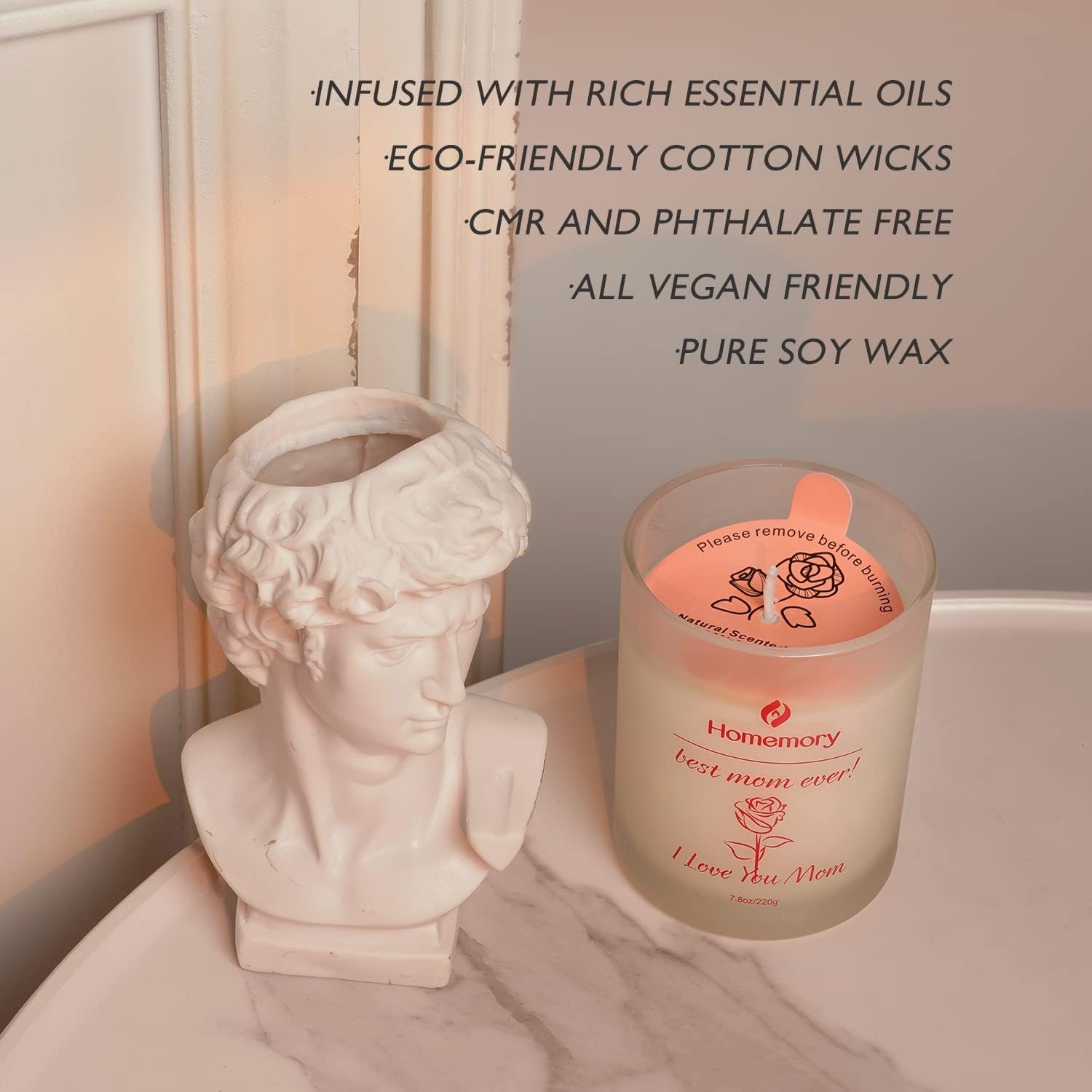 Rose Scented Aromatherapy Candle