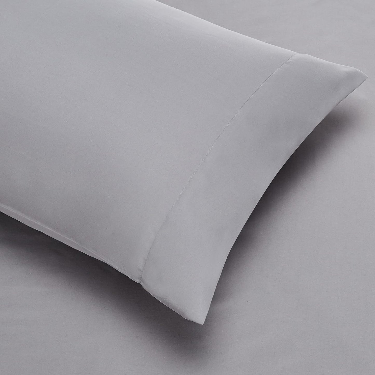 7-Piece Gray Calvin Stripe Bedding, Full/Queen Comforter Set with Sheets