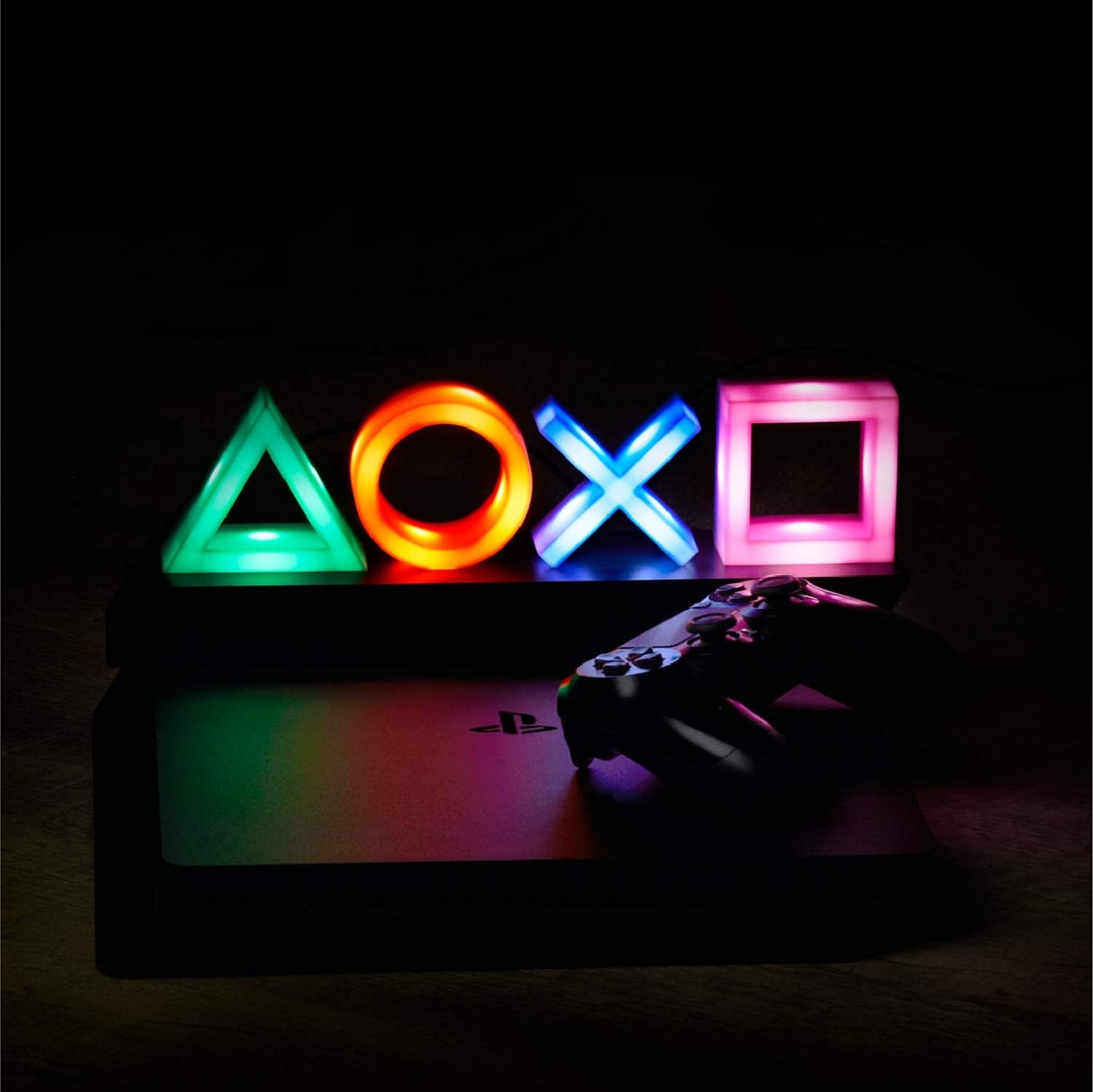 Playstation Controller Icons Light with 3 Light Modes - Sound Reactive, Dynamic Phasing, and Standard Mode
