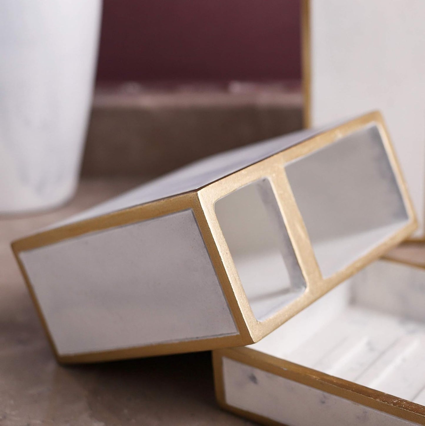 Bathroom Accessories Set, Farmhouse Bathroom Decor,4 Pcs Set