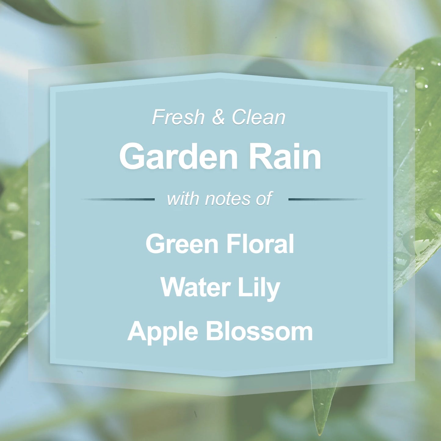 Garden Rain Scented 3-Wick Glass Jar Candle, 11.5 Oz