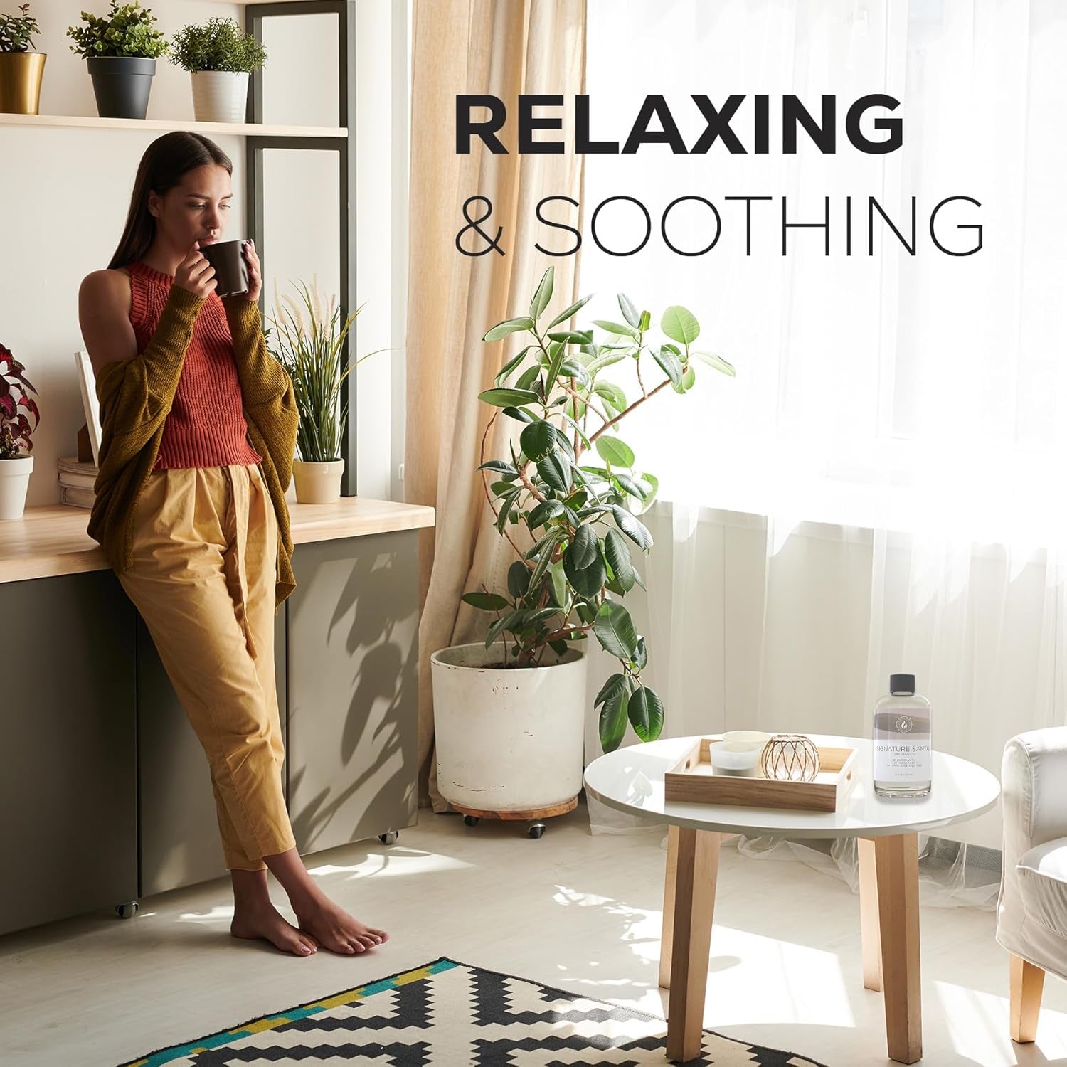 Signature Santal Diffuser Oil - Sandalwood Scented Oil (8.5 Fl. Oz)