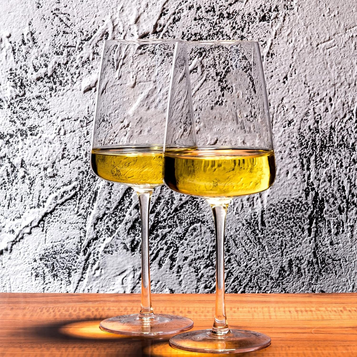 Hand Blown Red Wine Glasses Set of 4 – Premium Crystal Wine Glasses with Long Stem,19 Oz