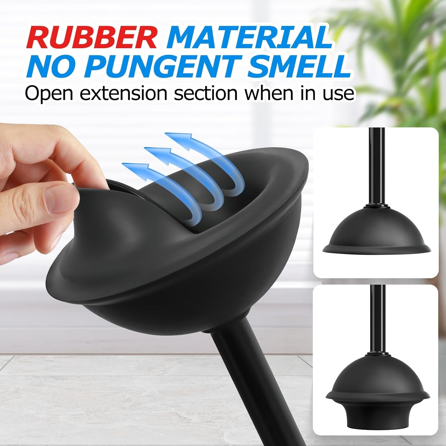 2 in 1 Toilet Plunger and Brush Set