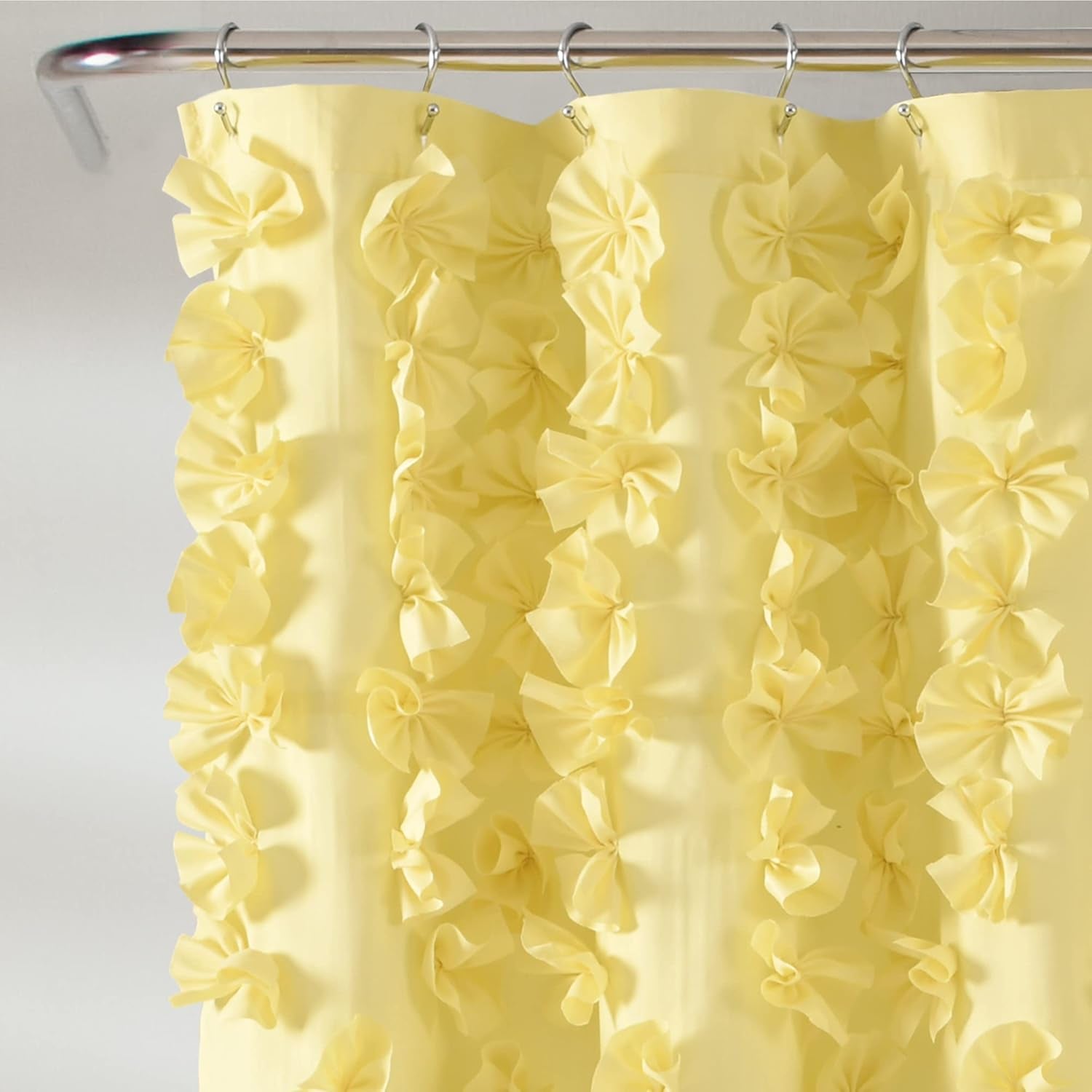 Riley Shower Curtain, 72" X 72", Yellow