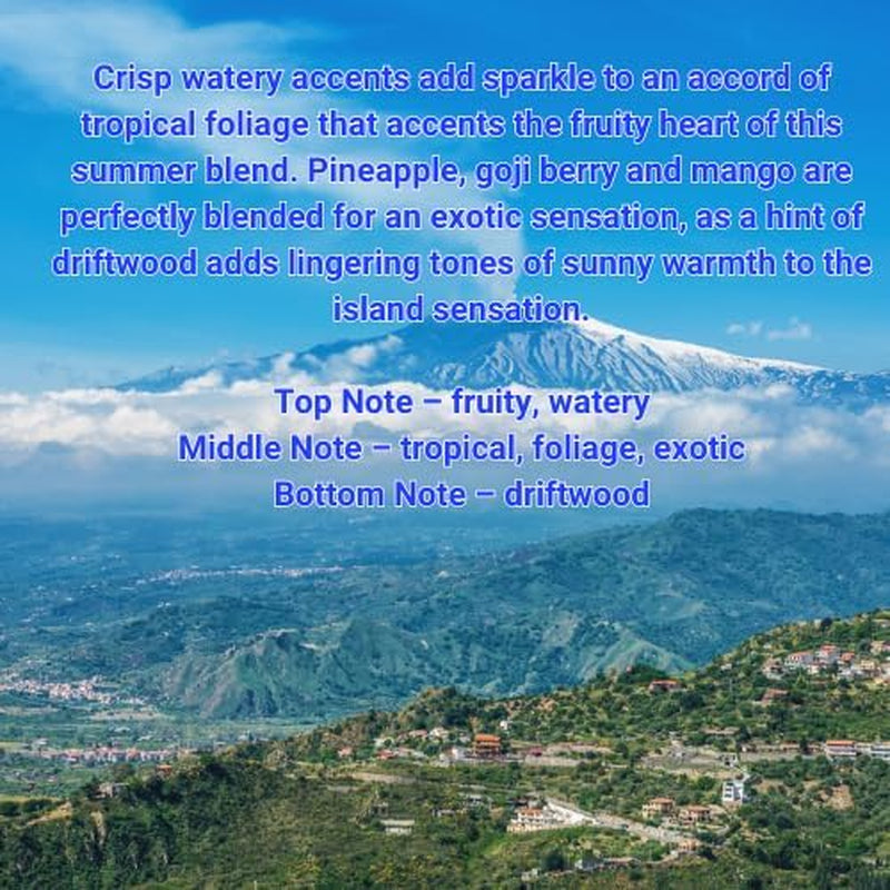 Soy Wax Melts, Bleu Ocean Lagoon Volcano Wax Melts Made with 100% Soy and Essential Fragrance Oils Pack of 3