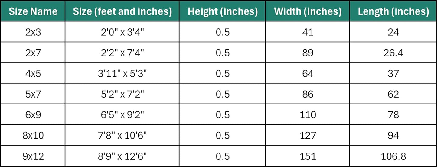 Persian Area Rug - Modern Design, Medium Pile, Turquoise / Size 5 X 7