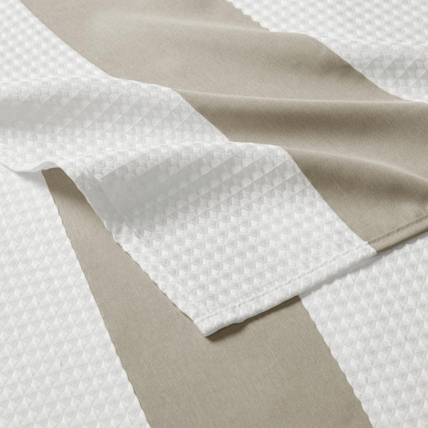 Shower Curtain, Waffle Weave, Standard 72"X72" Taupe