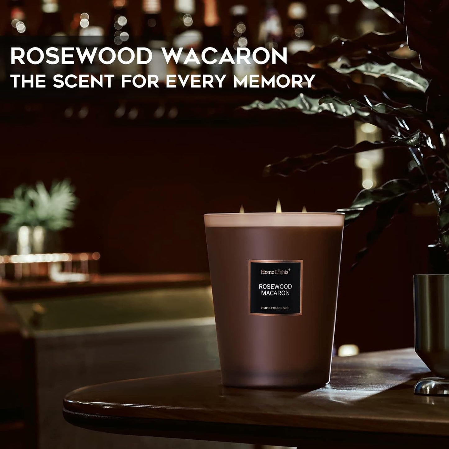 Rosewood Macaron HomeRight's Scented Candles | Large Jar Candle - 33.3 Oz.