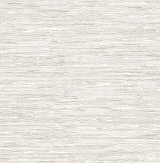 Cream Grass weave Peel & Stick Wallpaper, Neutral