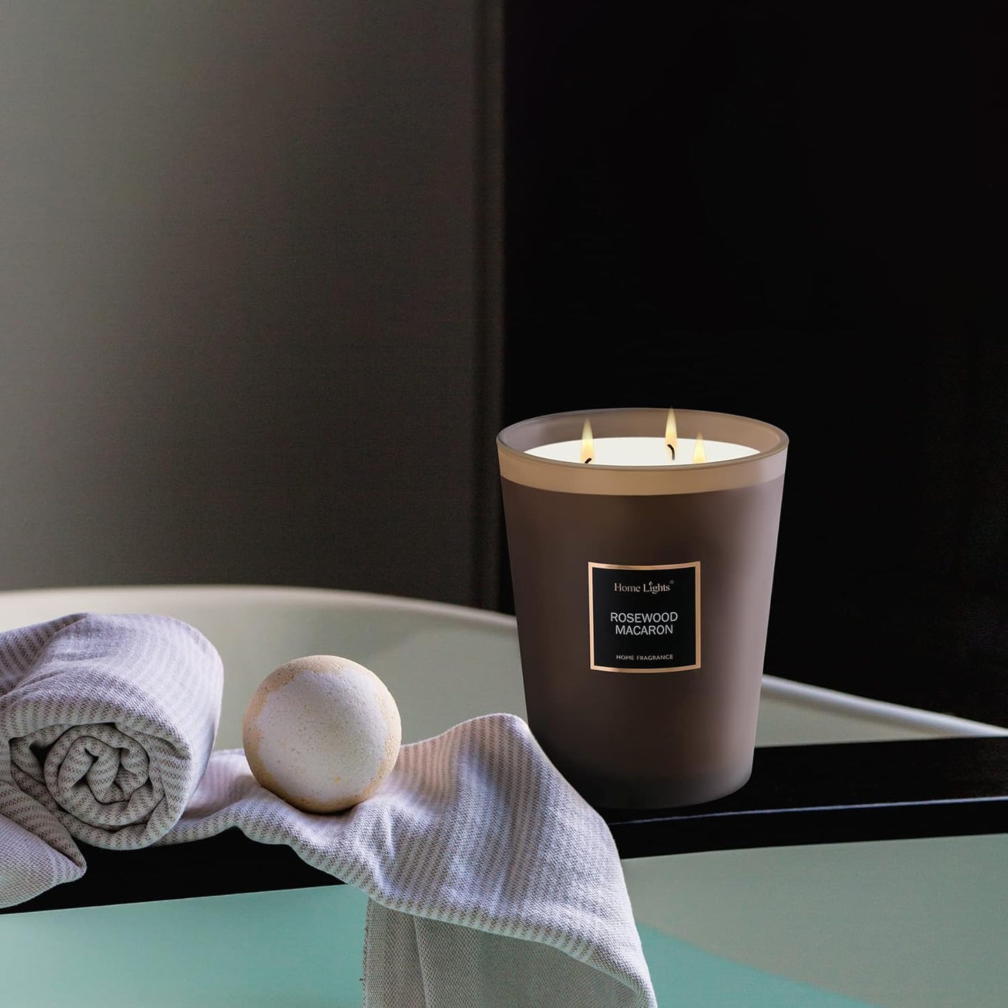 Rosewood Macaron HomeRight's Scented Candles | Large Jar Candle - 33.3 Oz.
