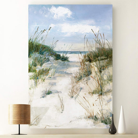 Nature Canvas Wall Art, Modern Paintings Decorations Sunny Tropical Ocean - 24"X36" LT06