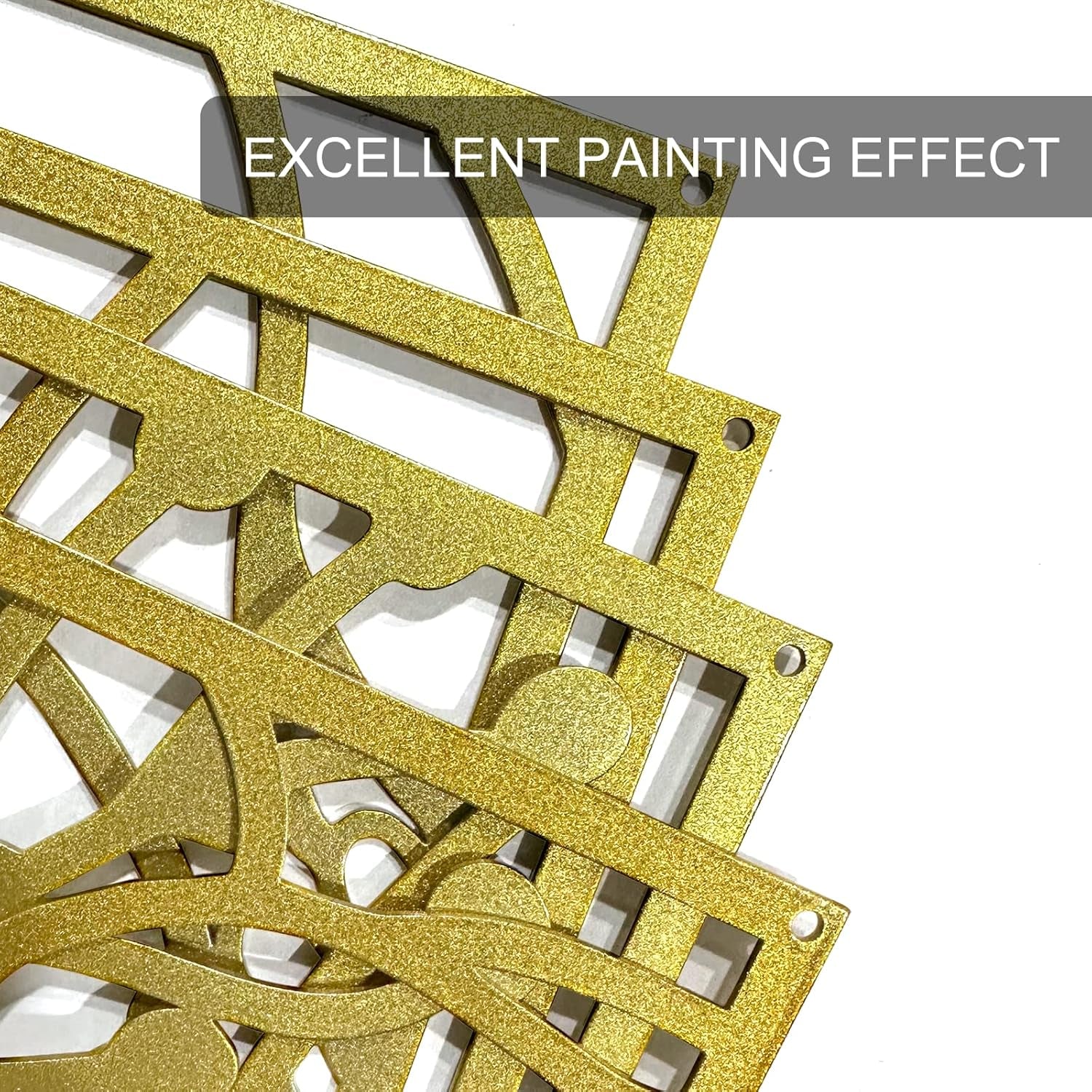 4 Pack Gold Wall Art Décor, (Gold Classic Style, M Size 17 X 11.8'')