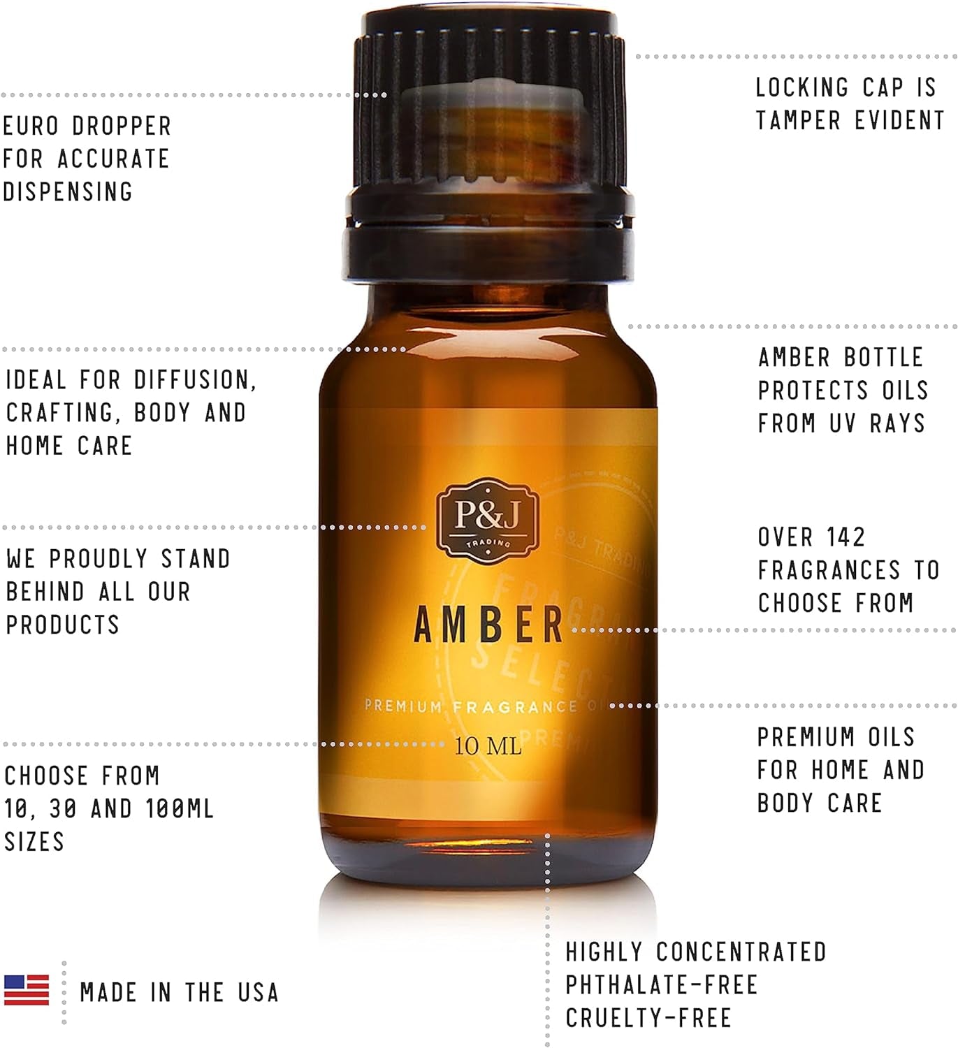 Nature Set of 6 Premium Grade Fragrance Oils - Forest Pine, Ocean Breeze, Rain, Fresh Cut Grass, Sandalwood, Bamboo - 10Ml