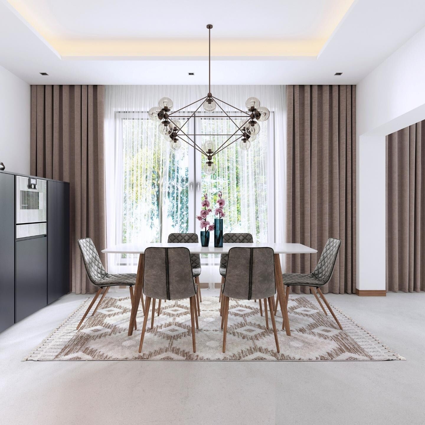 Luxe Weavers Moroccan Geometric Diamond Area Rug, Indoor Carpet with Fringes