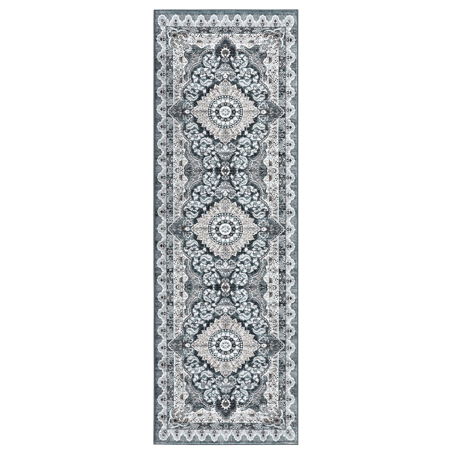 Glowsol Boho Rugs Washable Non-Slip Area Rug Stain Resistant Carpet