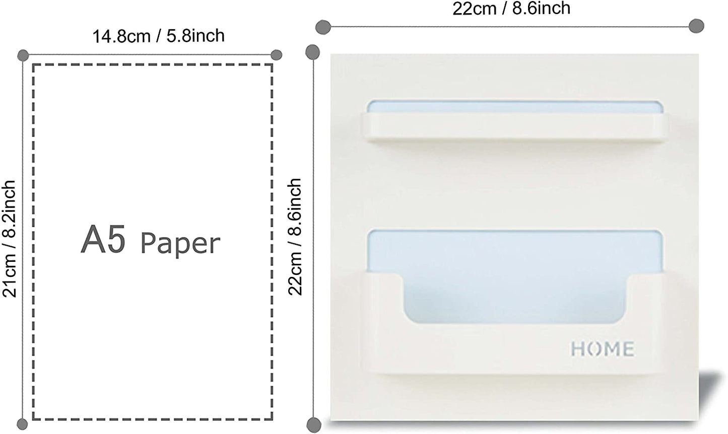 Bedside Shelf Accessories Organizer- Wall Mount Self Stick On,Ideal for Glasses,Remote,Earphone, Cell Phone Charger,Manicure Kit