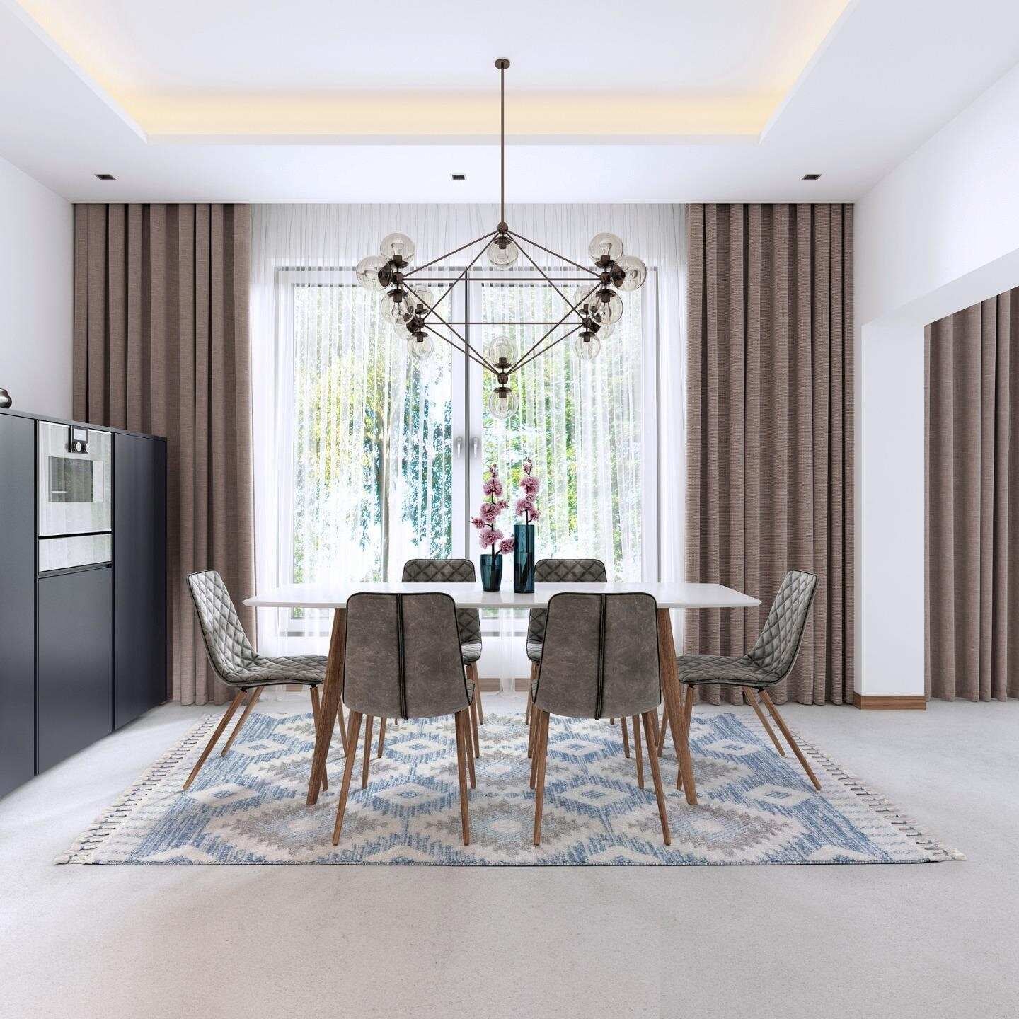 Luxe Weavers Moroccan Geometric Diamond Area Rug, Indoor Carpet with Fringes