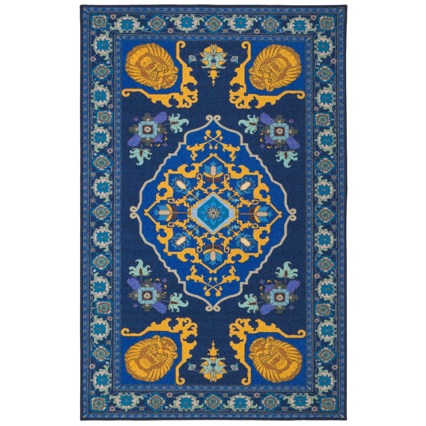 SAFAVIEH Machine Washable Slip Resistant Collection Inspired by 'S Live Action Film Aladdin- Magic Carpet Rug
