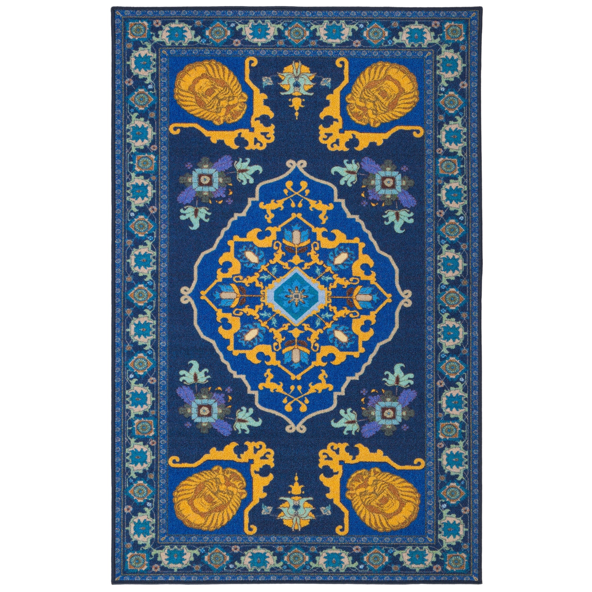 SAFAVIEH Machine Washable Slip Resistant Collection Inspired by 'S Live Action Film Aladdin- Magic Carpet Rug