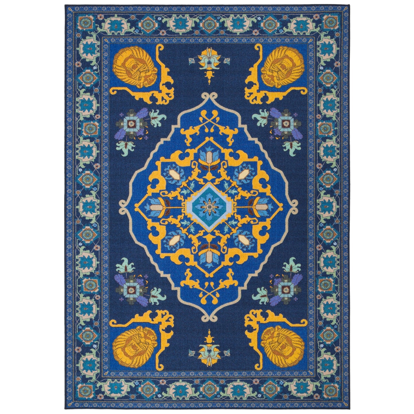 SAFAVIEH Machine Washable Slip Resistant Collection Inspired by 'S Live Action Film Aladdin- Magic Carpet Rug