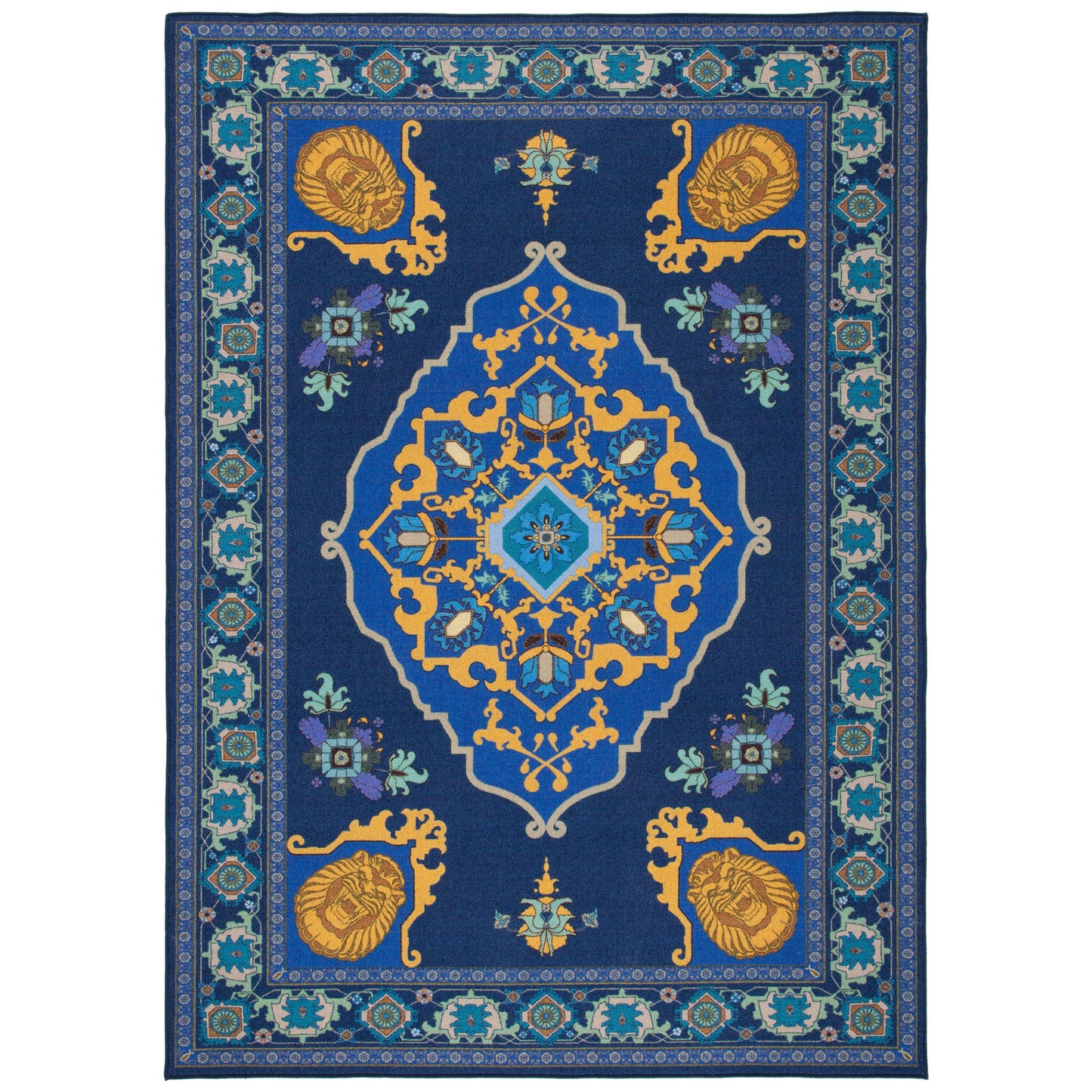 SAFAVIEH Machine Washable Slip Resistant Collection Inspired by 'S Live Action Film Aladdin- Magic Carpet Rug