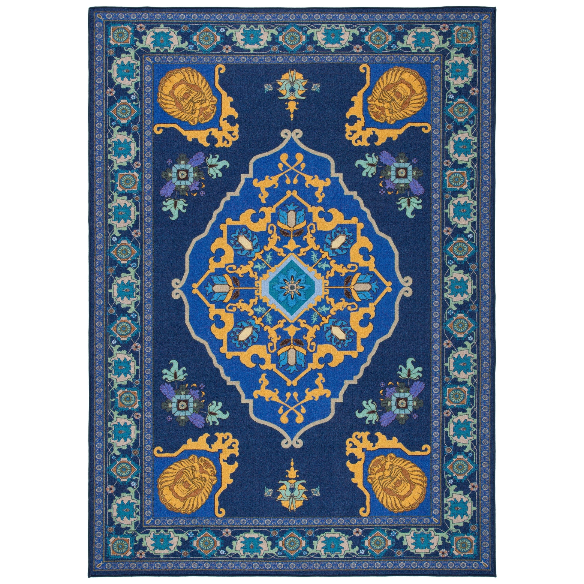 SAFAVIEH Machine Washable Slip Resistant Collection Inspired by 'S Live Action Film Aladdin- Magic Carpet Rug