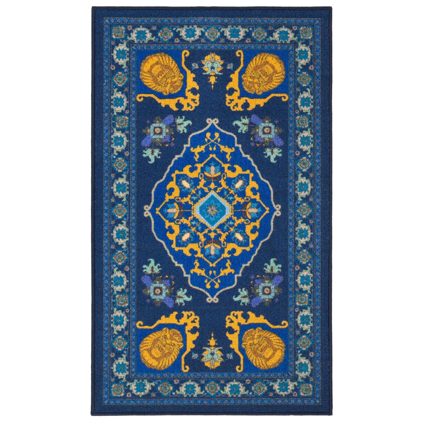 SAFAVIEH Machine Washable Slip Resistant Collection Inspired by 'S Live Action Film Aladdin- Magic Carpet Rug