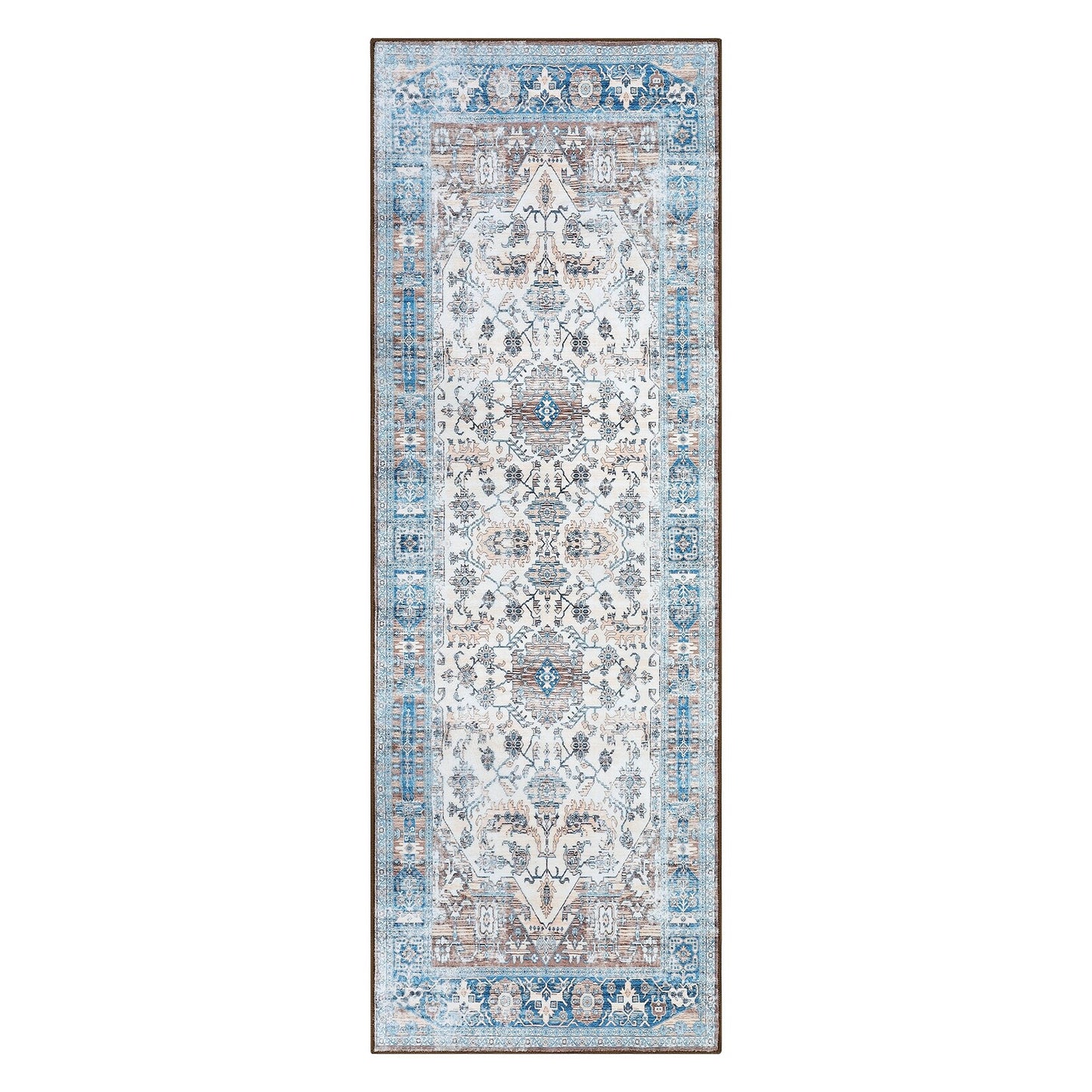 Glowsol Area Rugs Distressed Vintage Accent Carpet for Living Room Washable Rug