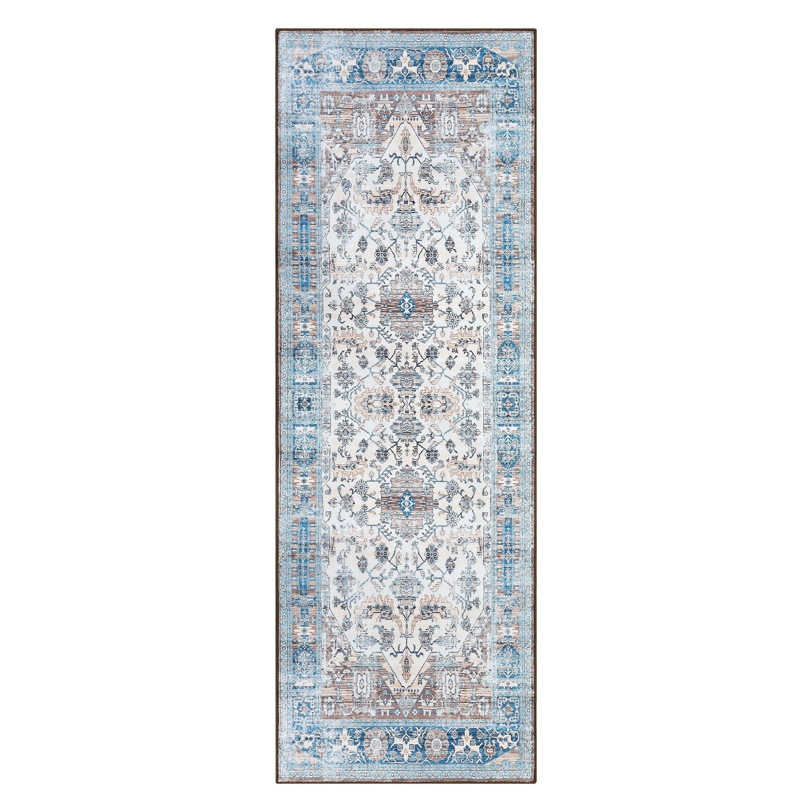 Glowsol Area Rugs Distressed Vintage Accent Carpet for Living Room Washable Rug