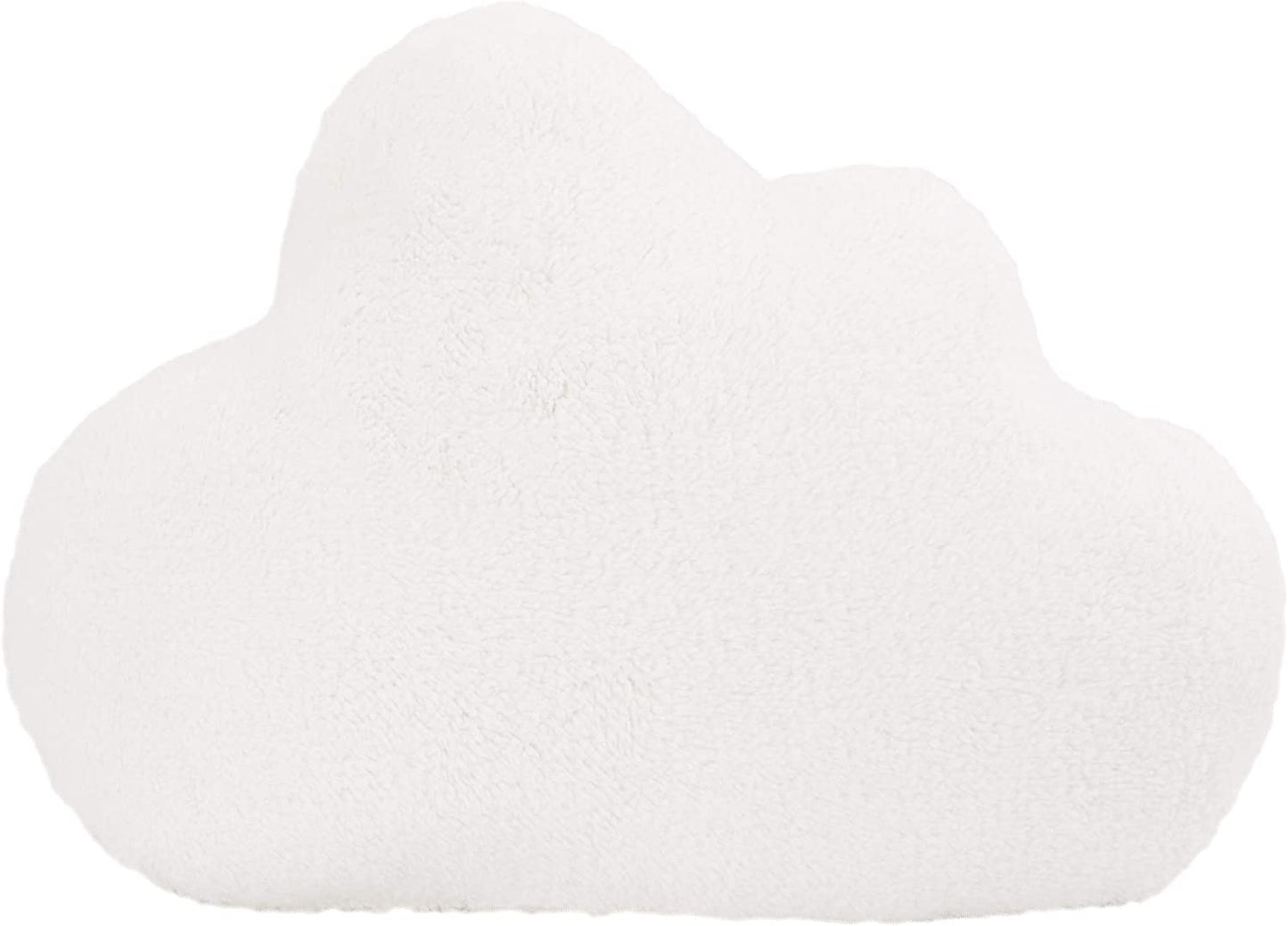 Little Love by - Plush Cloud Shaped Decorative Pillow, Decorative Nursery Pillow, Playroom Décor, Cute Throw Pillows, White, 1 Count (Pack of 1)