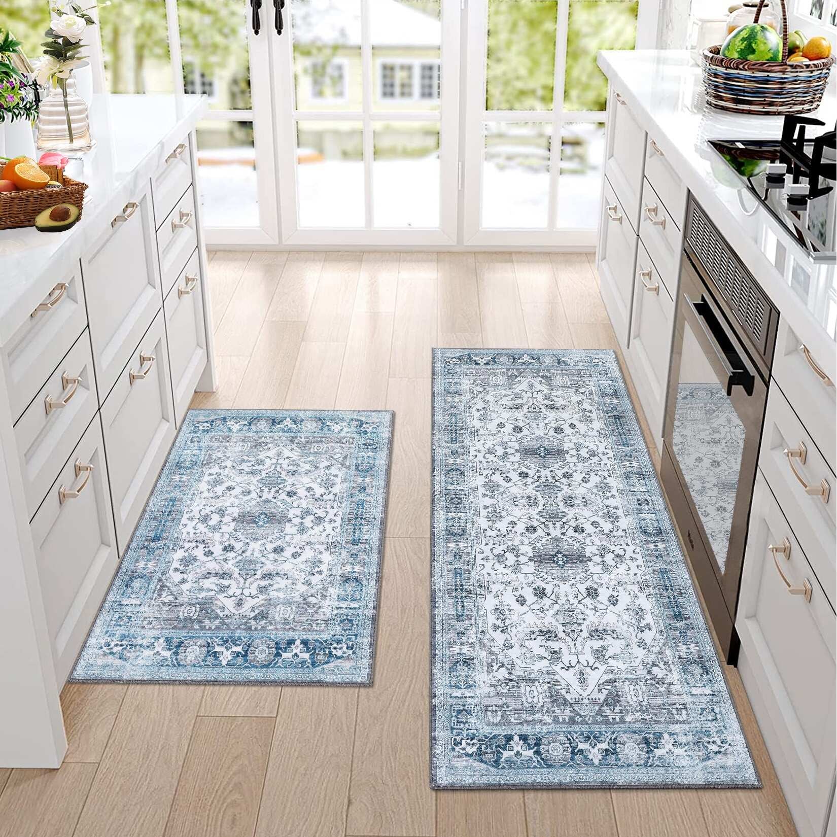 Glowsol Area Rugs Distressed Vintage Accent Carpet for Living Room Washable Rug