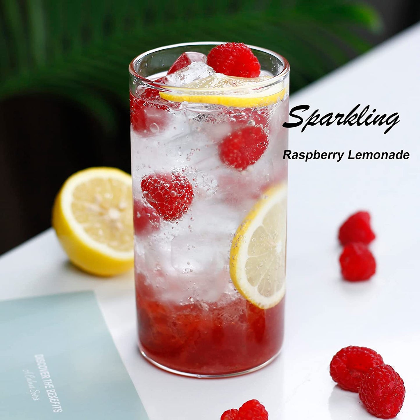 Drinking Glasses 19 Oz, Thin Highball Glasses Set of 4,Clear Tall Glass Cups for Water, Juice, Beer, Drinks, and Cocktails and Mixed Drinks