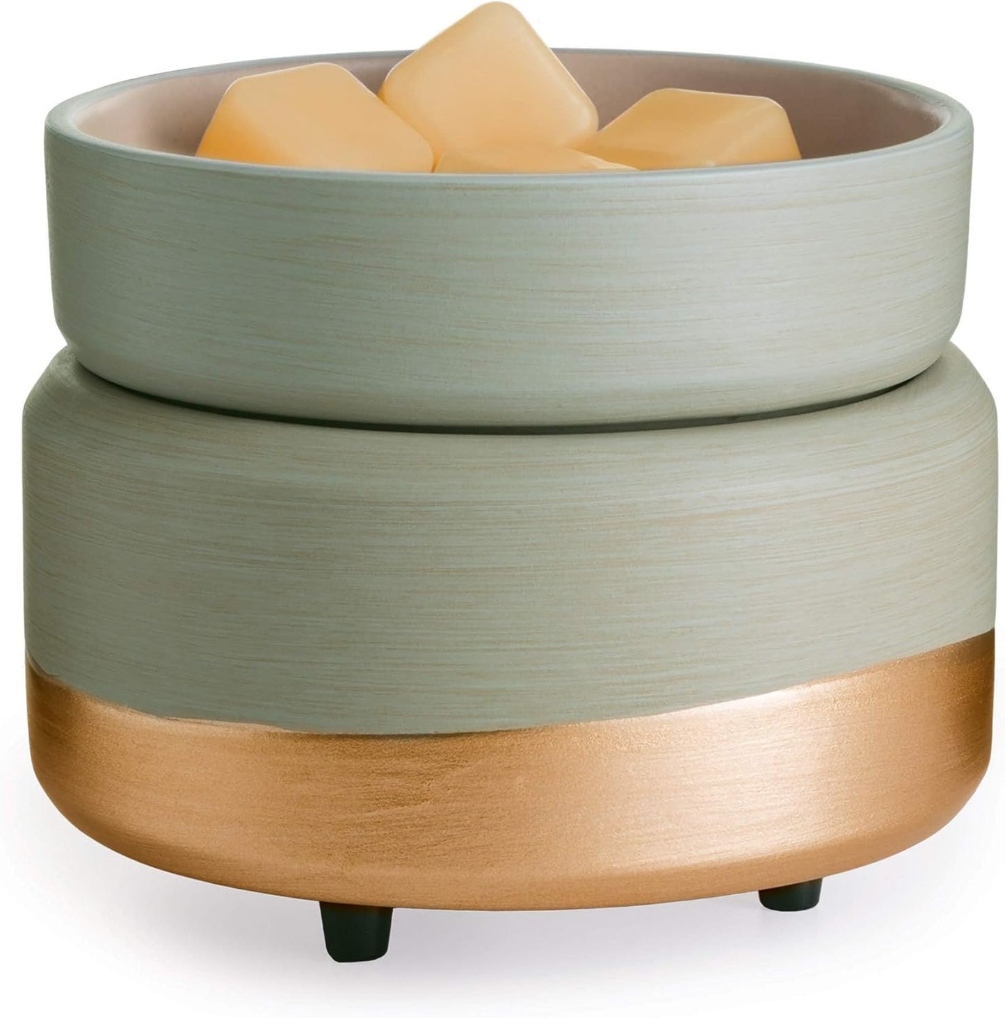 ETC 2-In-1 Candle and Fragrance Warmer for Warming Scented Candles or Wax Melts, Midas