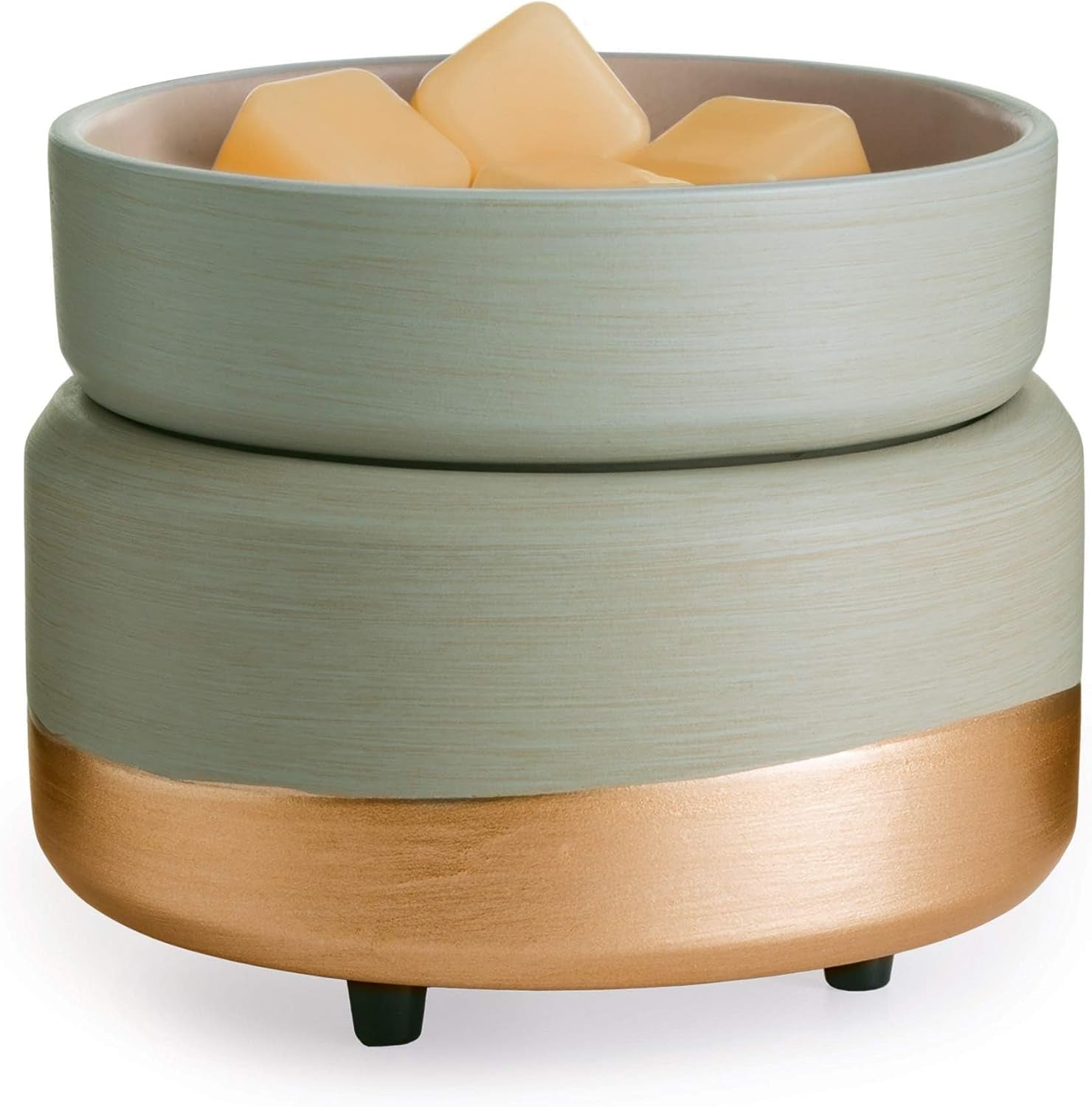 ETC 2-In-1 Candle and Fragrance Warmer for Warming Scented Candles or Wax Melts, Midas