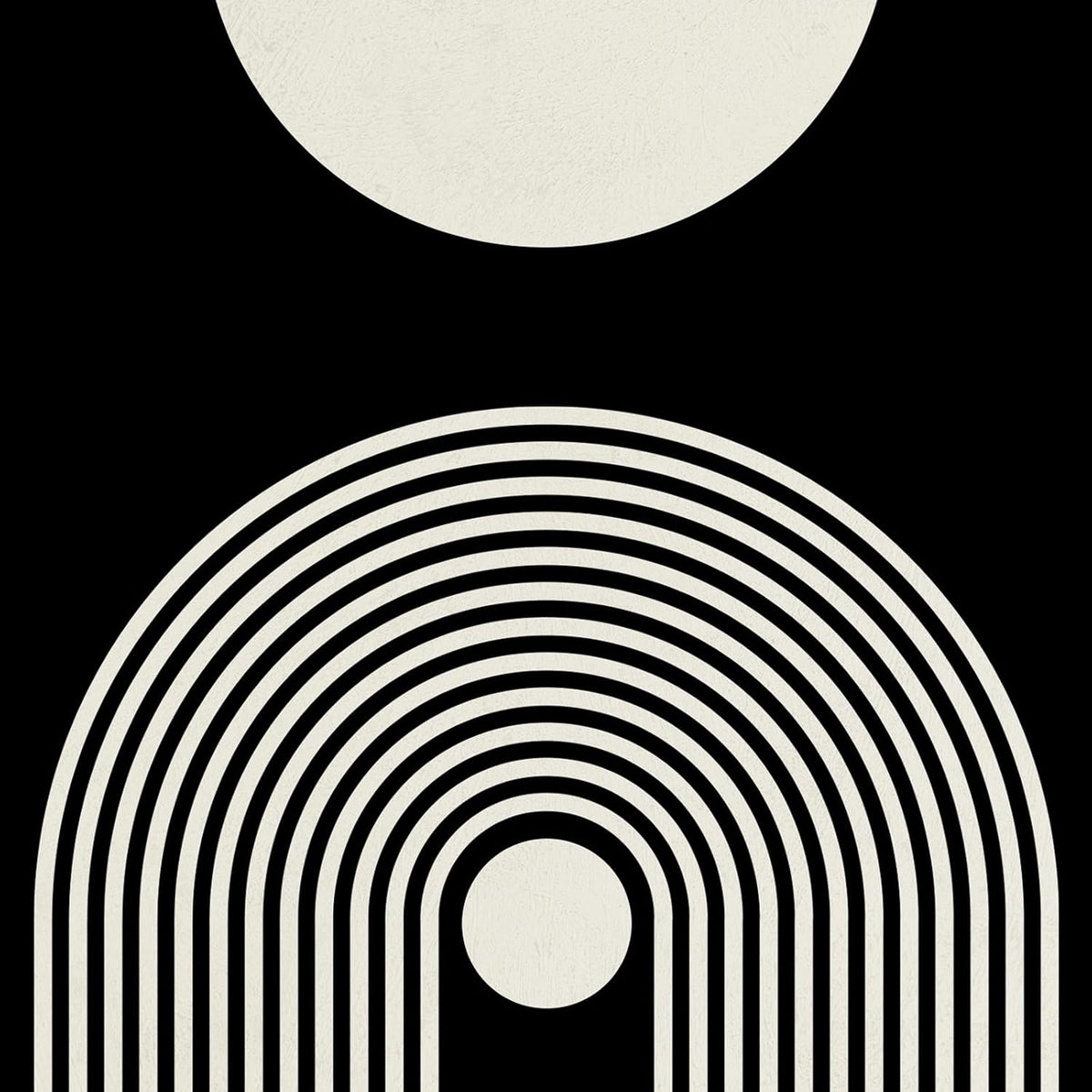 Framed Modern Abstract Black and White Wall Art for Living Room, 11X14 Inch